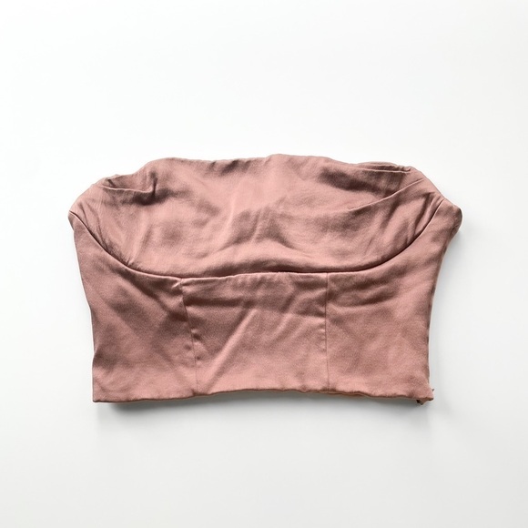 Zara Corset Satin Bustier - Picture 2 of 9